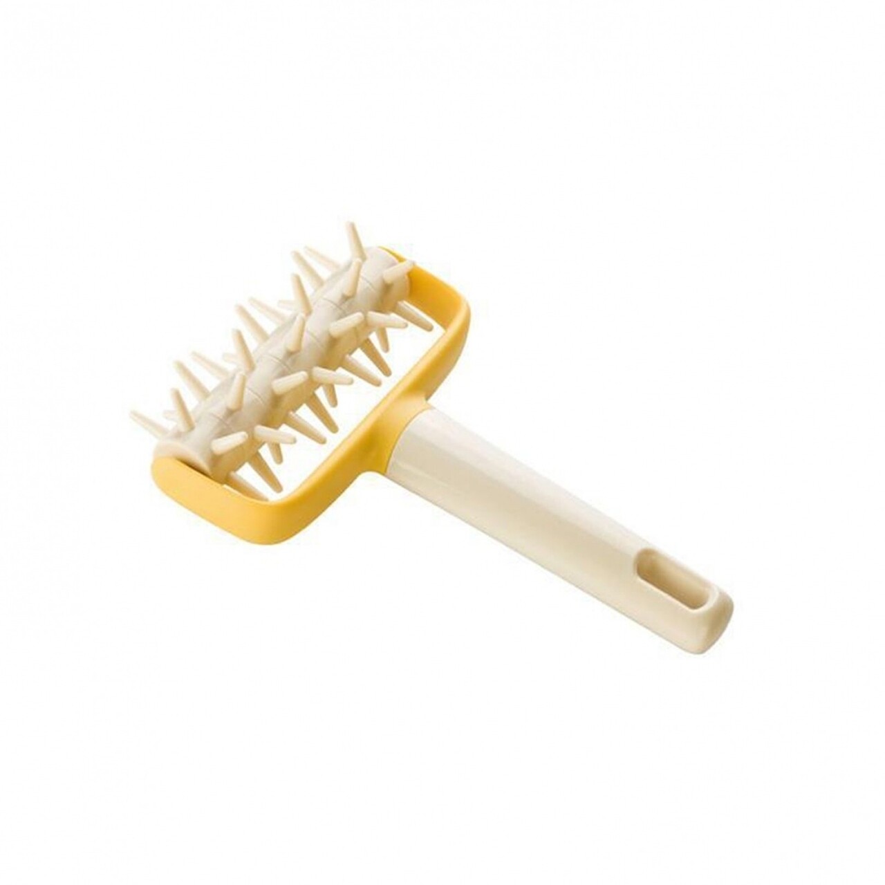 Rola pentru perforat aluatul Delicia, Tescoma, 18 x 11 cm, plastic, bej/galben - imagine 4